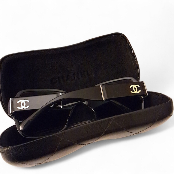 Chanel 5330-Q Quilted Black Sunglasses Gradient Lens With Case main image 12